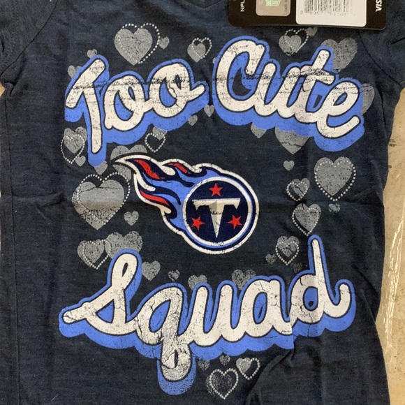 NWT NFL TENNESSEE TITANS CHILDS SHIRT SZ 6/6X GIRLS - Picture 4 of 6